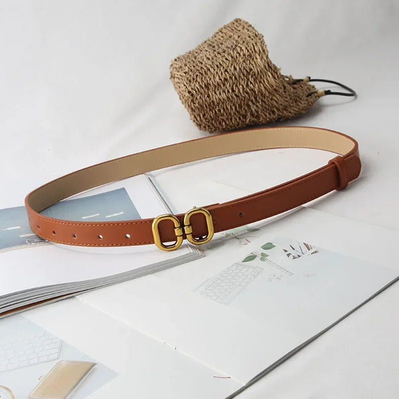 2024 Fashion Famous Luxury Brand Designer Belt for Women Waist Strap Female Jeans Dress Trouser All-match Decorative Waistband