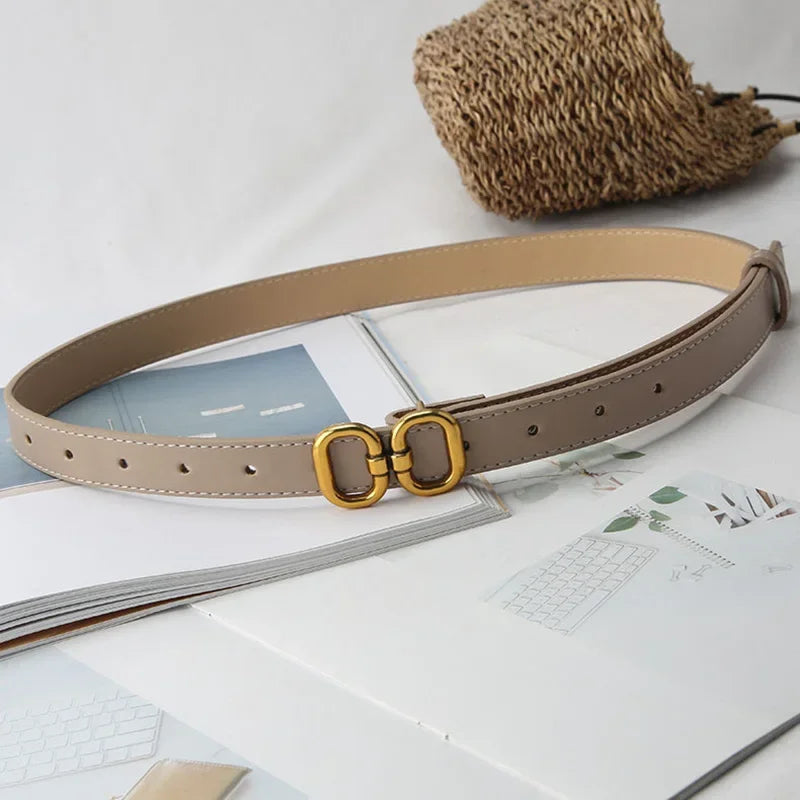 2024 Fashion Famous Luxury Brand Designer Belt for Women Waist Strap Female Jeans Dress Trouser All-match Decorative Waistband