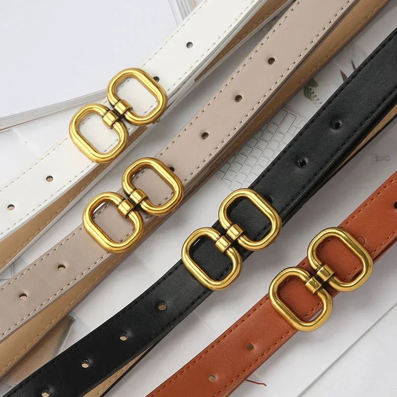 2024 Fashion Famous Luxury Brand Designer Belt for Women Waist Strap Female Jeans Dress Trouser All-match Decorative Waistband